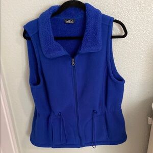 Erika Women's Blue Fleece Vest